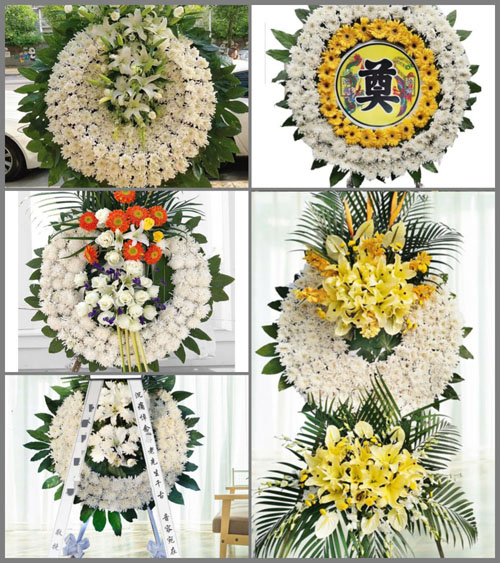 广东河源市和平县林寨镇林寨村花圈速递